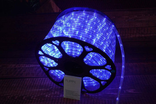 Țeavă luminată 144 Becuri 220V Roșu cu Programe 6m IP65