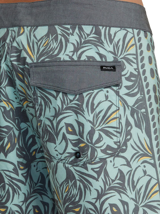 Trunk Men's Swimwear Shorts Green with Patterns