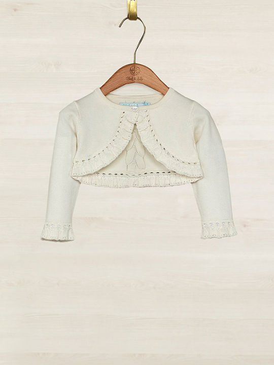 Kinderbolero Gestrickt Beige