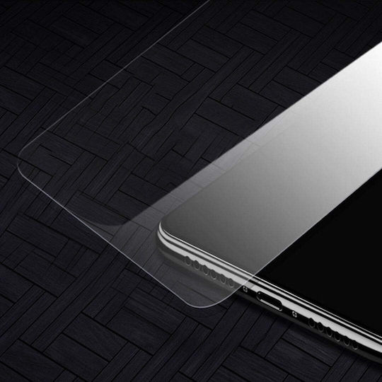 Oukitel Umschlag Rückseite Gehärtetes Glas / Silikon Set mit Glas Transparent (Oukitel C19 - LJSM)