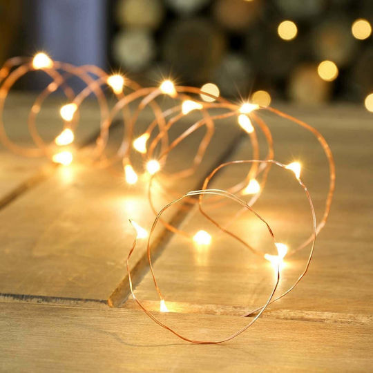 500 Λαμπάκια LED 50μ. Θερμό Λευκό σε Σειρά