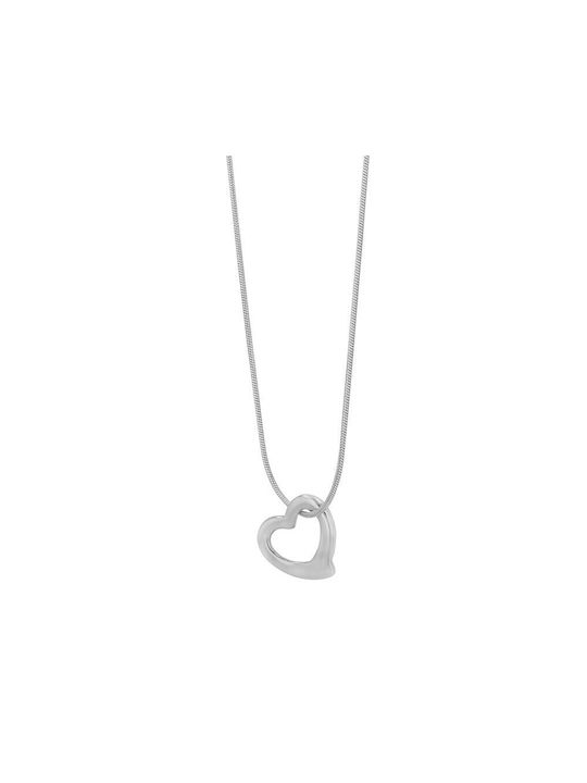 Akzent Necklace with design Heart from Steel