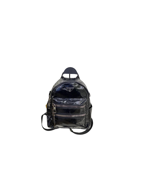 Mega Bag Leather Women's Bag Backpack Black