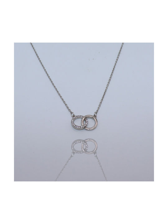 Necklace from Silver with Zircon