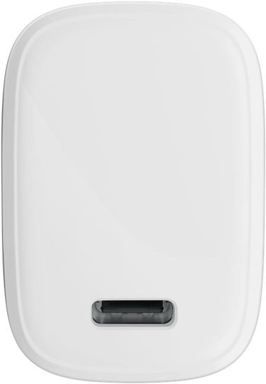 Goobay Ladegerät ohne Kabel mit USB-C Anschluss 20W Weißs (65406)
