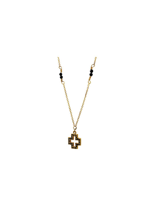 Roloi Kaliamanis Women's Gold Cross 14K with Chain