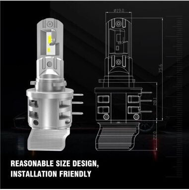 Lămpi Autoturismului H15 / DRL Canbus Xenon 6000K Alb rece 12V 42W 2buc