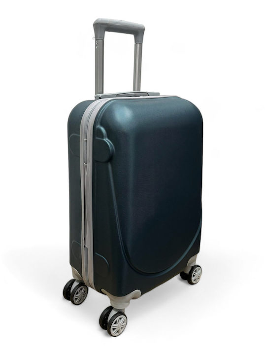 Olia Home Cabin Hard Suitcase Gray Blue with 4 Wheels Height 52cm