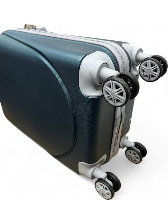 Olia Home Cabin Hard Suitcase Gray Blue with 4 Wheels Height 52cm