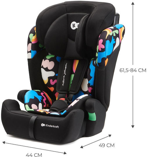 Kinderkraft Comfort Up Baby Car Seat High-back Booster i-Size Happy Shapes 9-36 kg