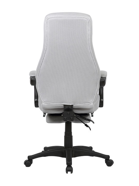 US105 Melbourne Artificial Leather Gaming Chair with Footrest Gray