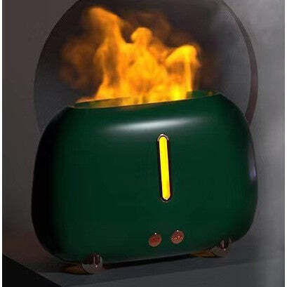 Flame Type Humidifier Flippy Aromatherapy 7 Colors 250 Ml Green