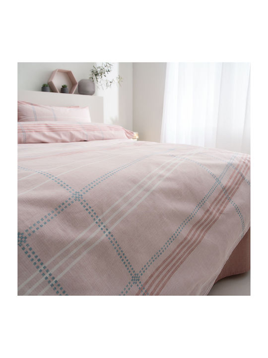 Vesta Home Σετ Παπλωματοθήκη Βαμβακερή Διπλή με 2 Μαξιλαροθήκες 200x240cm Valeria 2