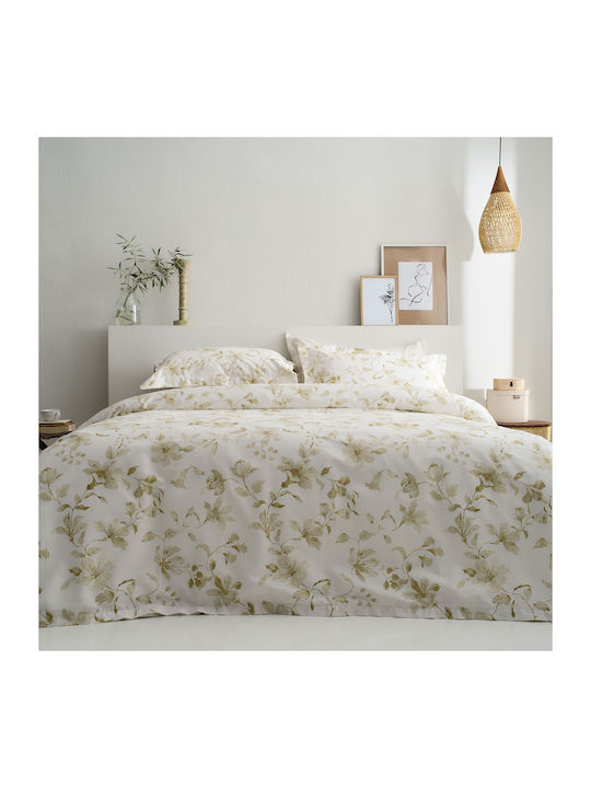 Vesta Home Σετ Παπλωματοθήκη Βαμβακοσατέν Υπέρδιπλη με 2 Μαξιλαροθήκες 230x240cm Rebecca 1