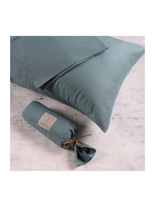 Melinen Παπλωματοθήκη Βαμβακερή Μονή 160x245 Urban Line Dark Aqua