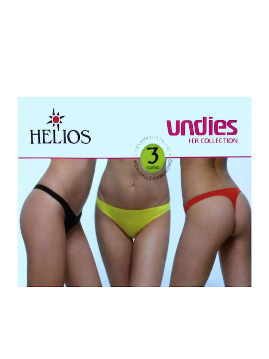 Βαμβακερά Women's String 3Pack Pink/Fuchsia/Bordeaux