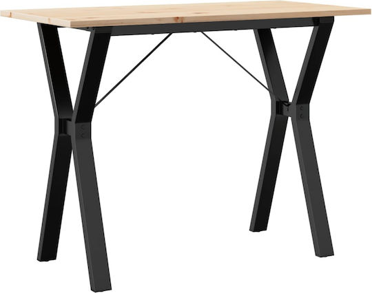 Table Dining Room from Solid Wood & Metal Coffee 100x50x75cm