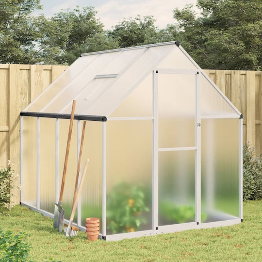 vidaXL 4005834 Greenhouse House Type with Aluminum Frame 2.24x1.69x1.95m