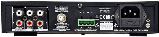Adastra 4*bc3β+a200 Σετ Ηχεία Εγκαταστάσεων με Bluetooth Μαύρα
