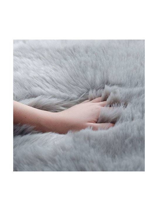 Rug Rectangular Gray