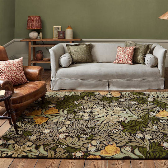 Morris & Co Bower Covor Rectangular Verde