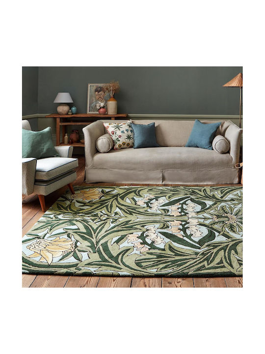 Morris & Co Bluebell Covor Rectangular Frunzuliță Arbour Green