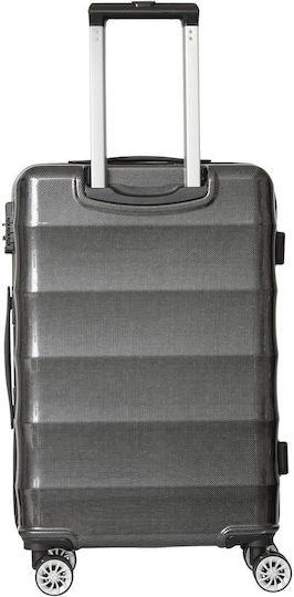 CAT Cabin Travel Suitcase Hard Charcoal with 4 Wheels Height 55cm