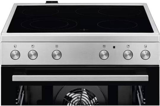 AEG Κουζίνα 73lt με Κεραμικές Εστίες Π59.6εκ. Inox