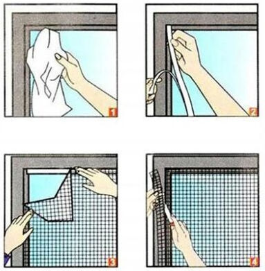 Door Mosquito Net with Velcro with Magnetic Clasp Black 150x180cm
