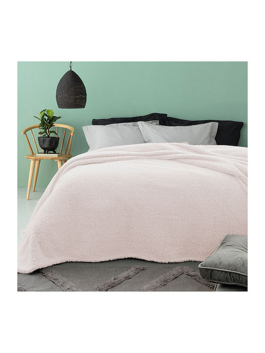 Palamaiki Sepia Κουβέρτα Fleece Μονή 160x240εκ. Pink