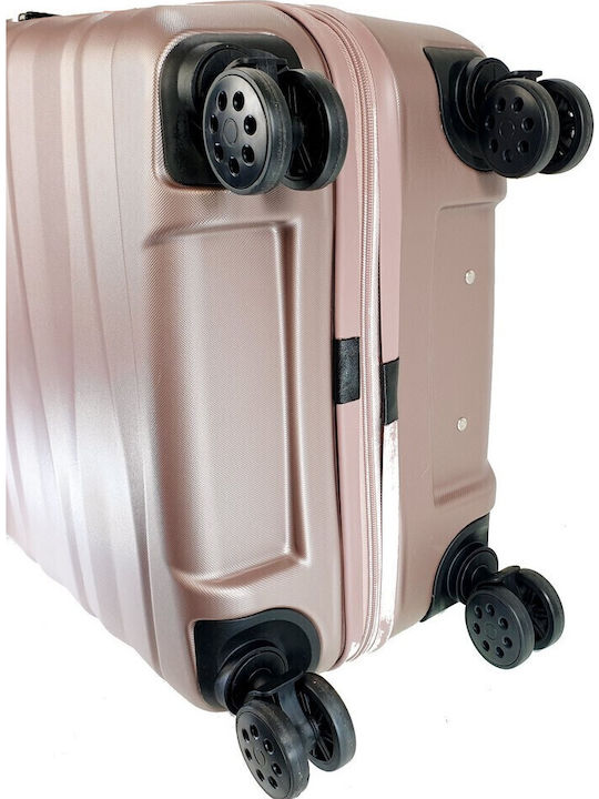 Stelxis Große Hartschale Reisekoffer Rose Gold mit 4 Rädern Höhe 76cm