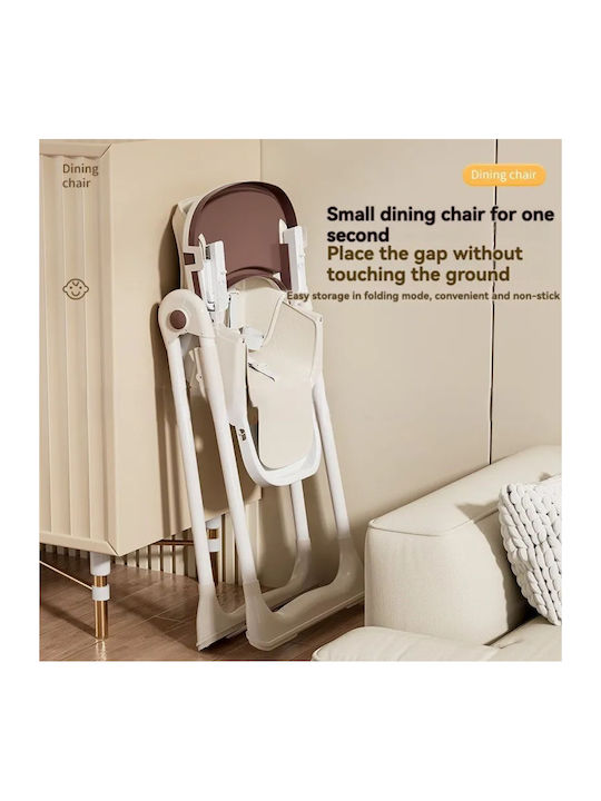 Dream House Foldable Baby Highchair with Adjustable Height Green