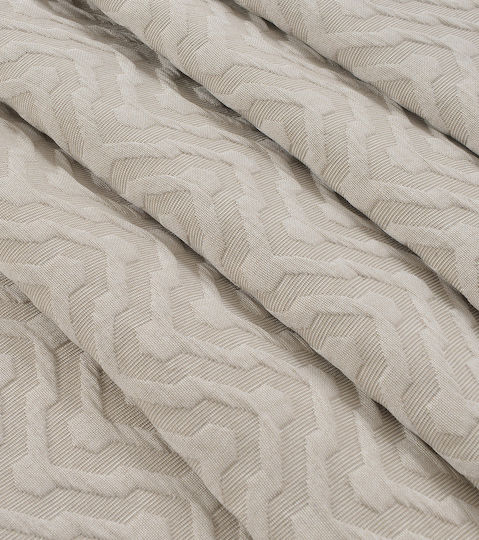 Beauty Home Piqué Decke Einzeln 170x270cm Sand Farbe 11174MO-Ämmo