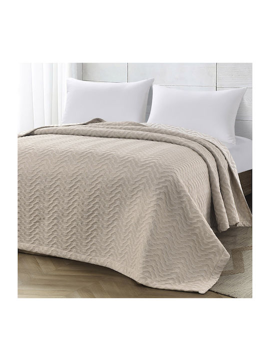 Beauty Home Single Pique Blanket 170x270cm Sand 11174MO-SAND