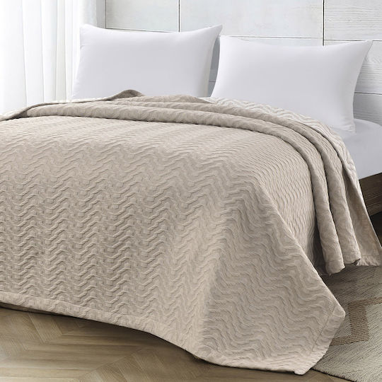 Beauty Home Single Blanket 170x270cm Sand Beauty Home Single Blanket 170x270cm Sand