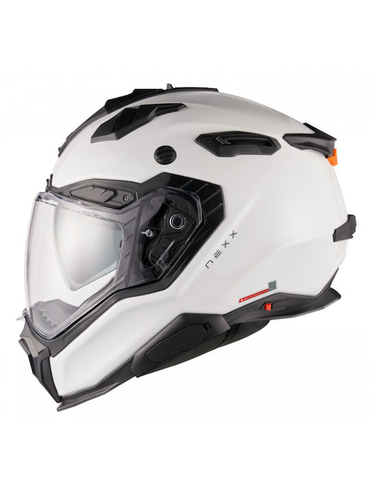 Nexx X.WED 3 Plain White Κράνος Μηχανής On-Off ECE 22.06 / DOT 1790gr με Pinlock και Sunvisor
