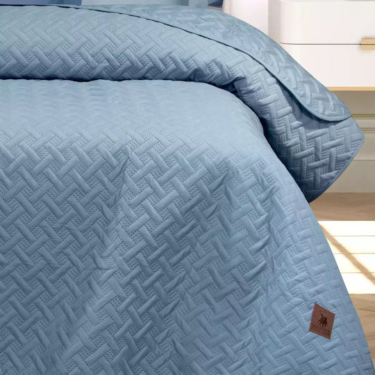 Greenwich Polo Club 3460 Κουβερλί Υπέρδιπλο Microfiber Μπλε 220x240cm