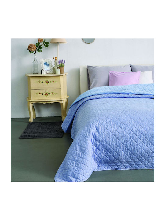 SB Home Coverlet Single Microfiber Blue 160x220cm