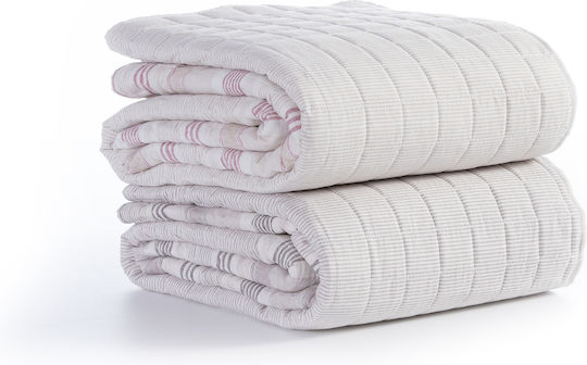 Nef-Nef Homeware Canfield Κουβερλί Ημίδιπλο Microfiber Beige 180x240cm