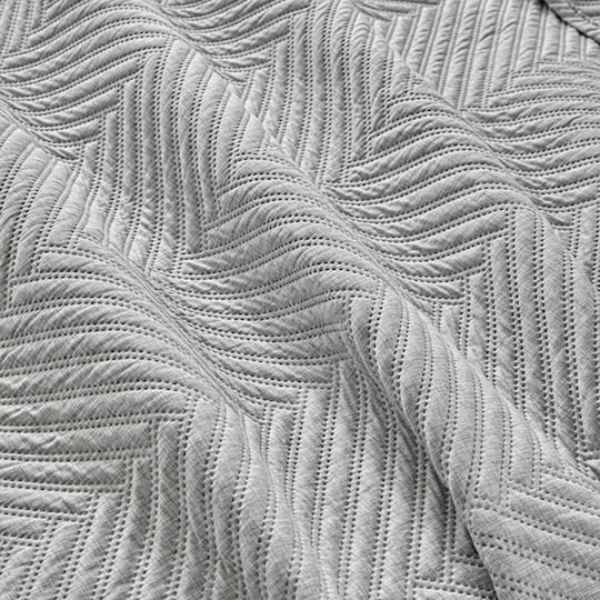 Guy Laroche Bone Подредба Покривало Полутораспално Микрофибър Bone Grey 180x240см 2бр
