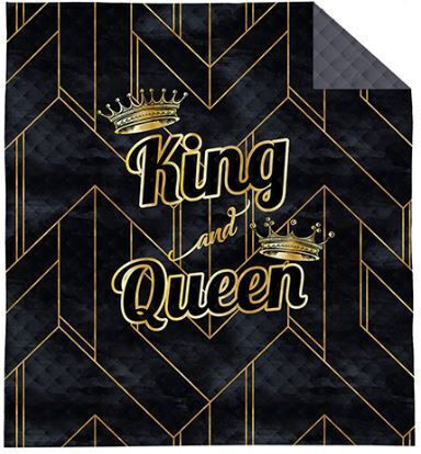 Detexpol Queen And King Υπέρδιπλο Μαύρο 220x200cm
