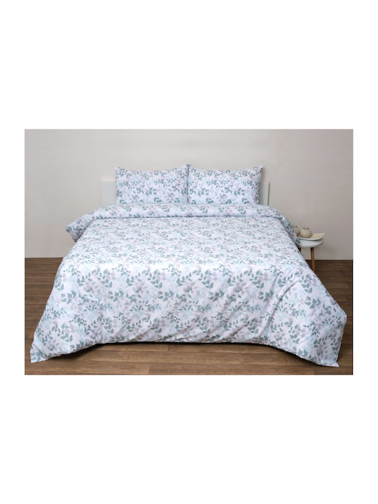Anna Riska Premium Σετ Κουβερλί Μονό Βαμβακερό Mint 160x240cm 2τμχ