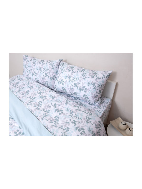 Anna Riska Premium Σετ Κουβερλί Μονό Βαμβακερό Mint 160x240cm 2τμχ