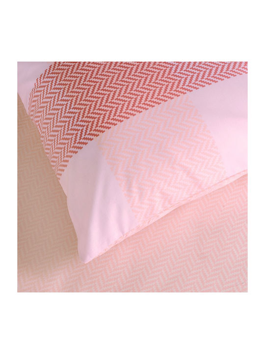 Kocoon Carrie Coverlet Queen Size Cotton Pink 220x245cm