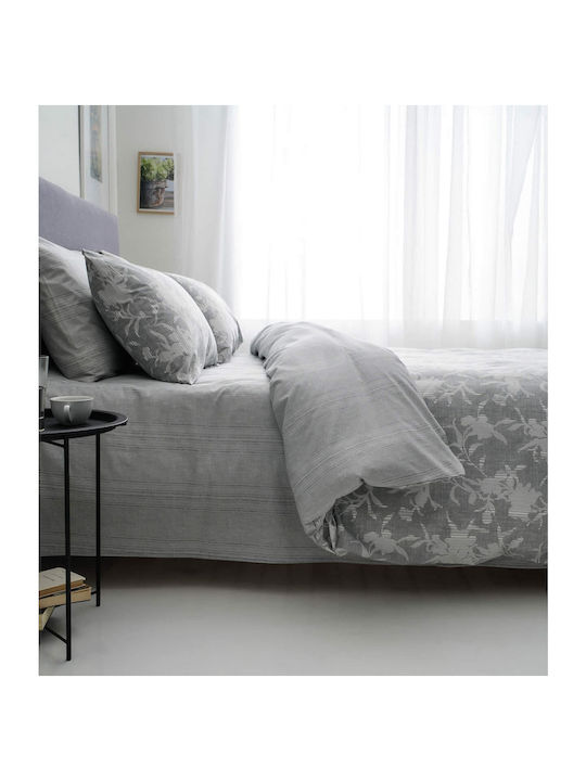 Vesta Home NEFELI-1 Coverlet Queen Size Cotton Gray 230x260cm