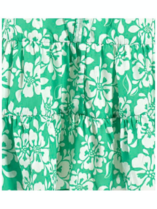 Ble Resort Collection Mini Kleid mit Rüschen Grün