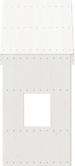 Bettgestell Bett Weiß 99x60x139.5cm