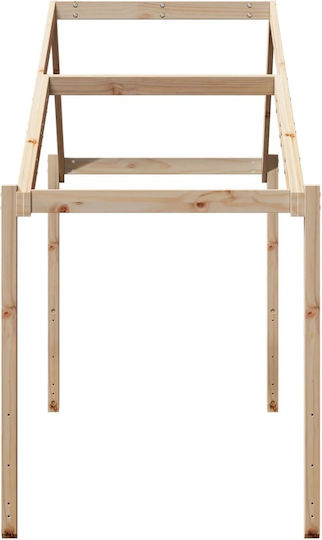 Κιόσκι Κρεβατιού Καφέ 213x85.5x144.5cm
