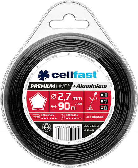 Cellfast Aluminum Star Brush Cutter Trimmer Line 2.7mm 90m