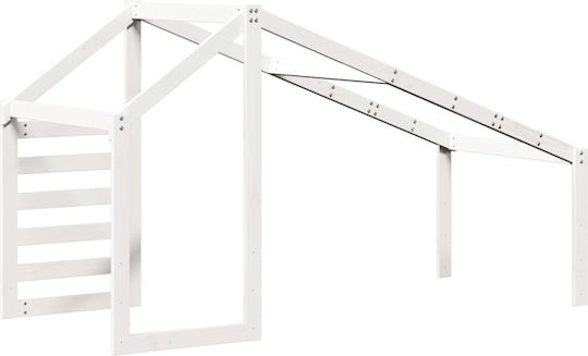 Bettgestell Bett Weiß 198x87x113cm